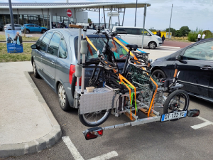 porte vhélio - prototype - avec vélo et vhélio allégé